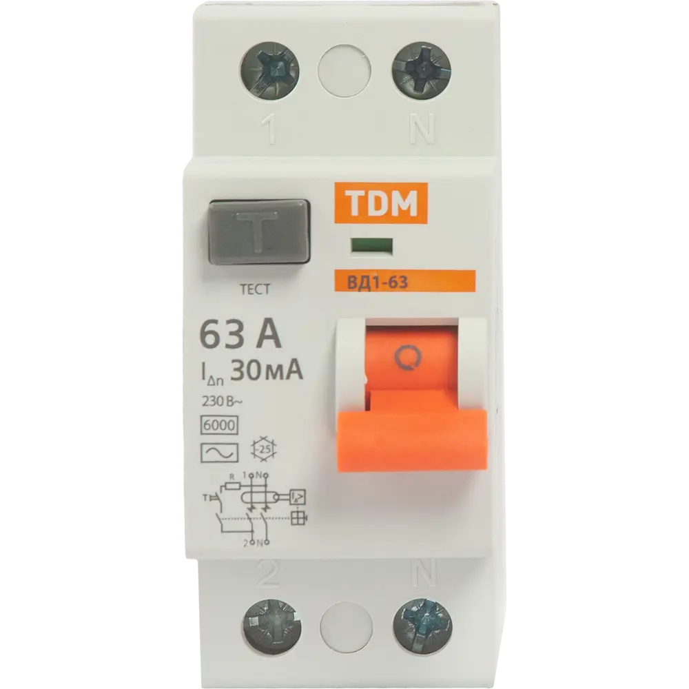 УЗО TDM Electric ВД1-63 - защита от токов утечки для домашней сети 84399429 STLM-0049213 - Вид №1