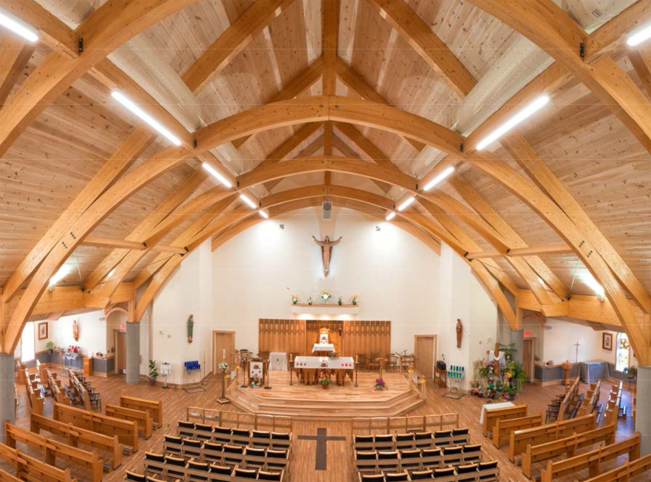 Деревянная кровля и ферма SIMONIN Coperture e capriate in legno lamellare ARCH-00037575 - Вид №4