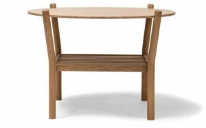 TON Круглый журнальный столик с журнальной полкой для гостиной Anix