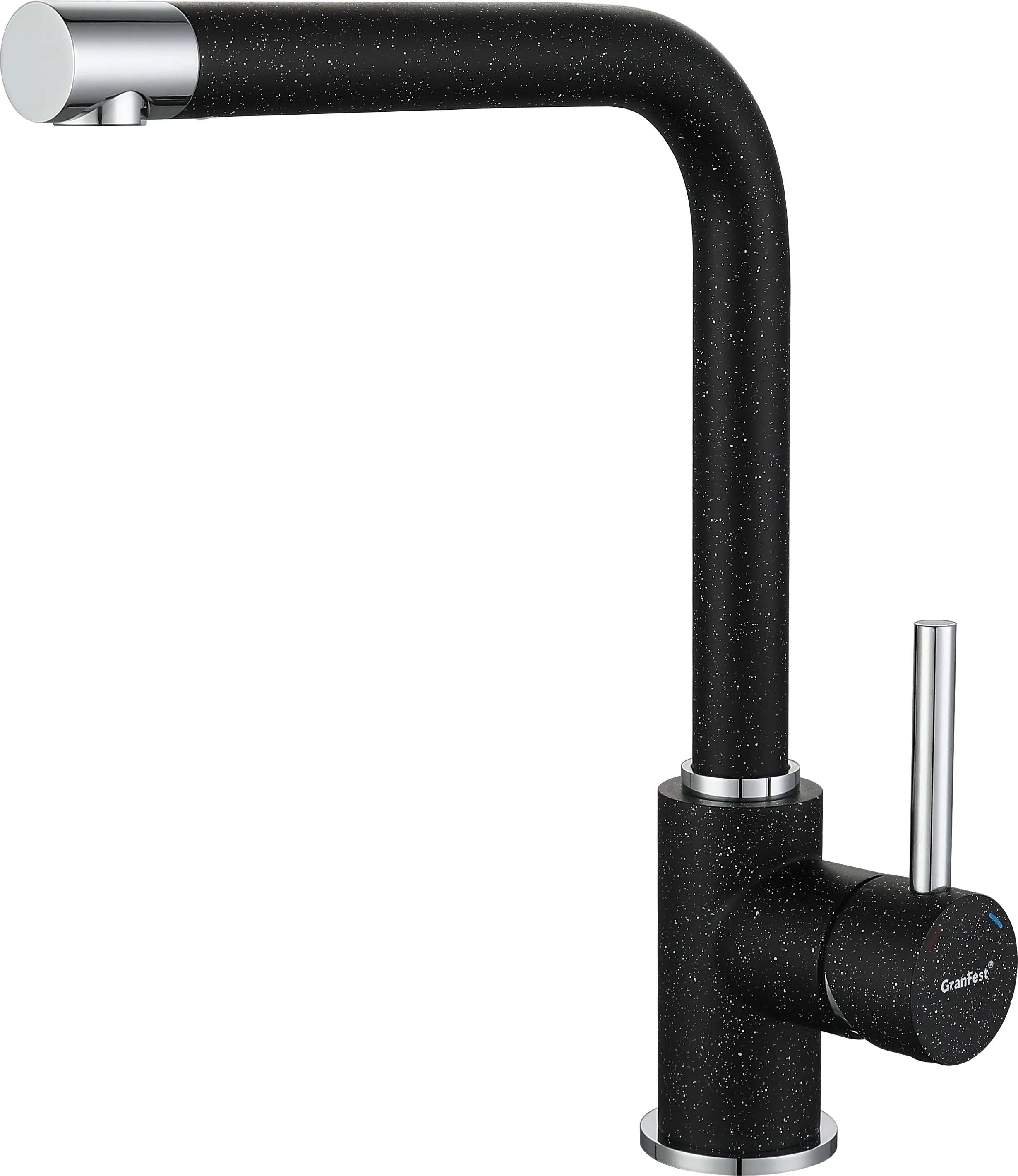 Кухонный смеситель 3651 черный GranFest 