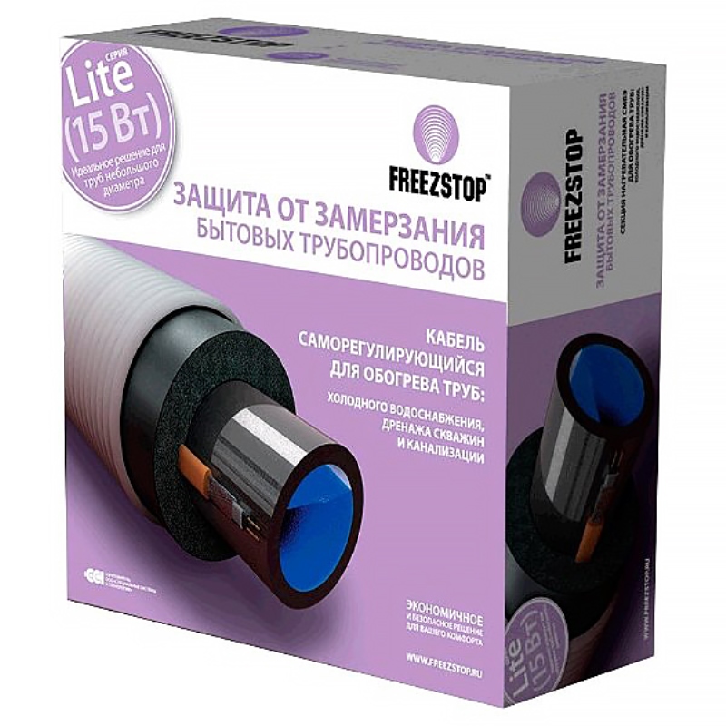 Кабель греющий Freezstop Lite ССТ 1 м (15 Вт/м) под изоляцию 4305110615000001