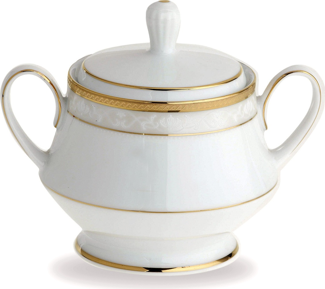 10599229 Noritake Сахарница Noritake "Хэмпшир, золотой кант" 300мл Фарфор 