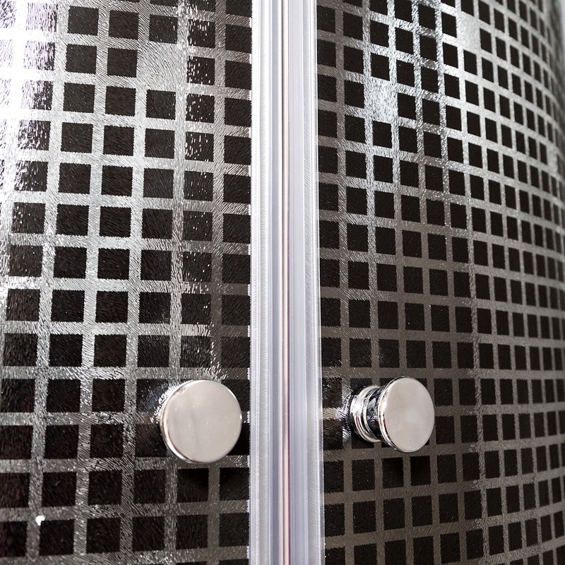 BМ4510 N LED с гм. BLACK Душевая кабина DETO Серия ВМ L 801 стандартная BLACK - Вид №12