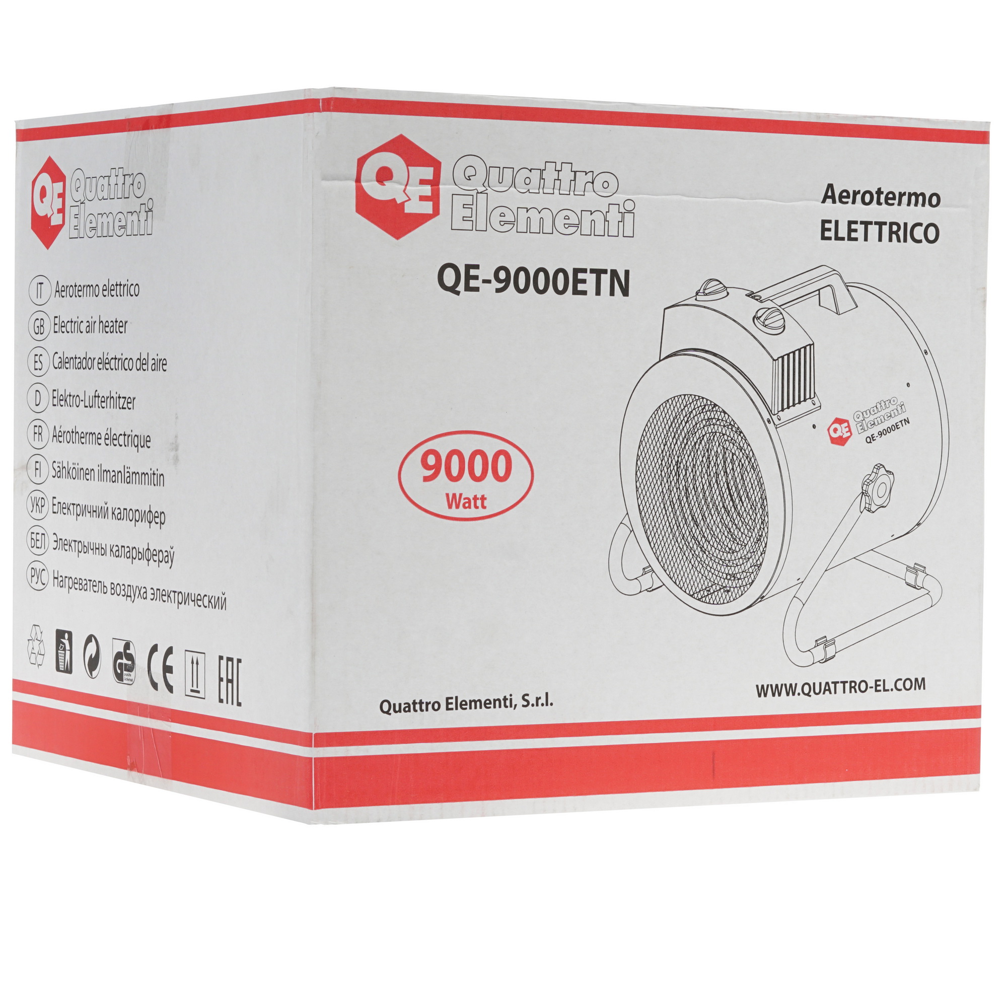 1071106 Тепловая пушка электрическая Quattro Elementi QE-9000 ETN 649-288 STDN-0089070 - Вид №7