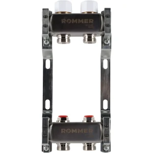Коллектор без расходомеров Rommer 1"x3/4" 2 выхода нержавеющая сталь RMS-3200-000002 89261888 STLM-2042644