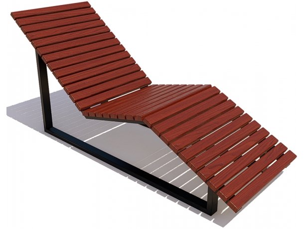 14517 ТЕРРА Smile со столиком, шезлонг уличный LAB.Space  - Вид №2