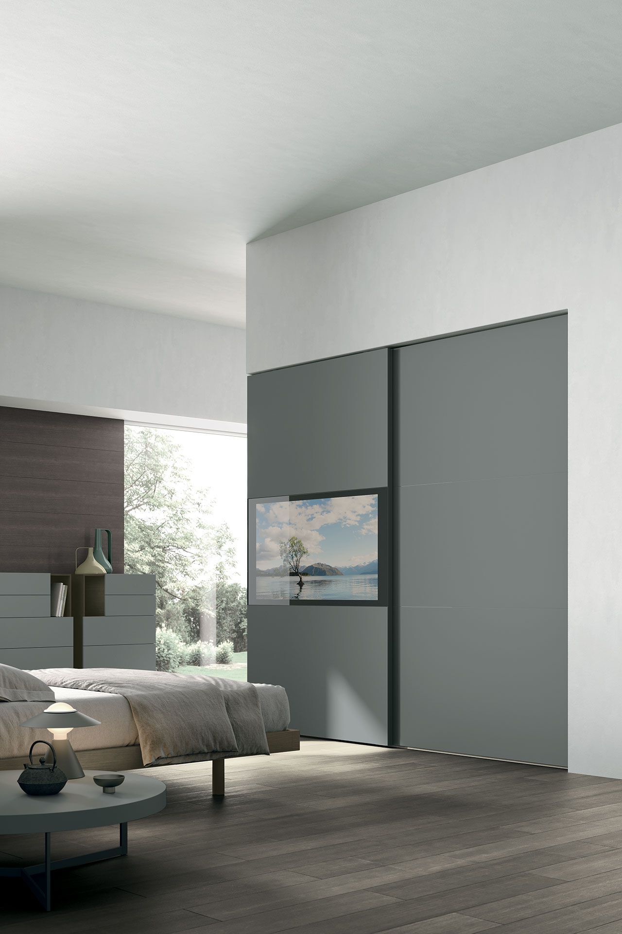 Шкаф с раздвижными дверями и встроенным телевизором TOMASELLA PRIMAFILA ARCH-00026816 - Вид №1