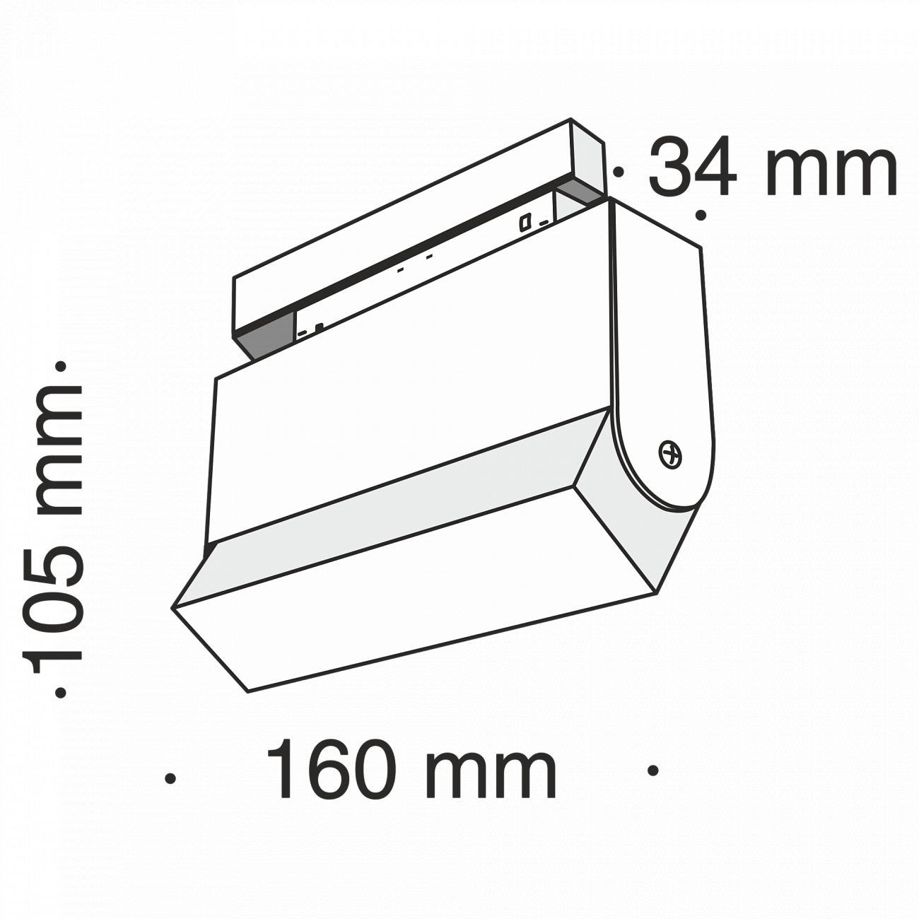 Трековый светильник черный TR013-10W3K TECHNICAL MAGNETIC TRACK SYSTEM 00-3956233 Черный  - Вид №5