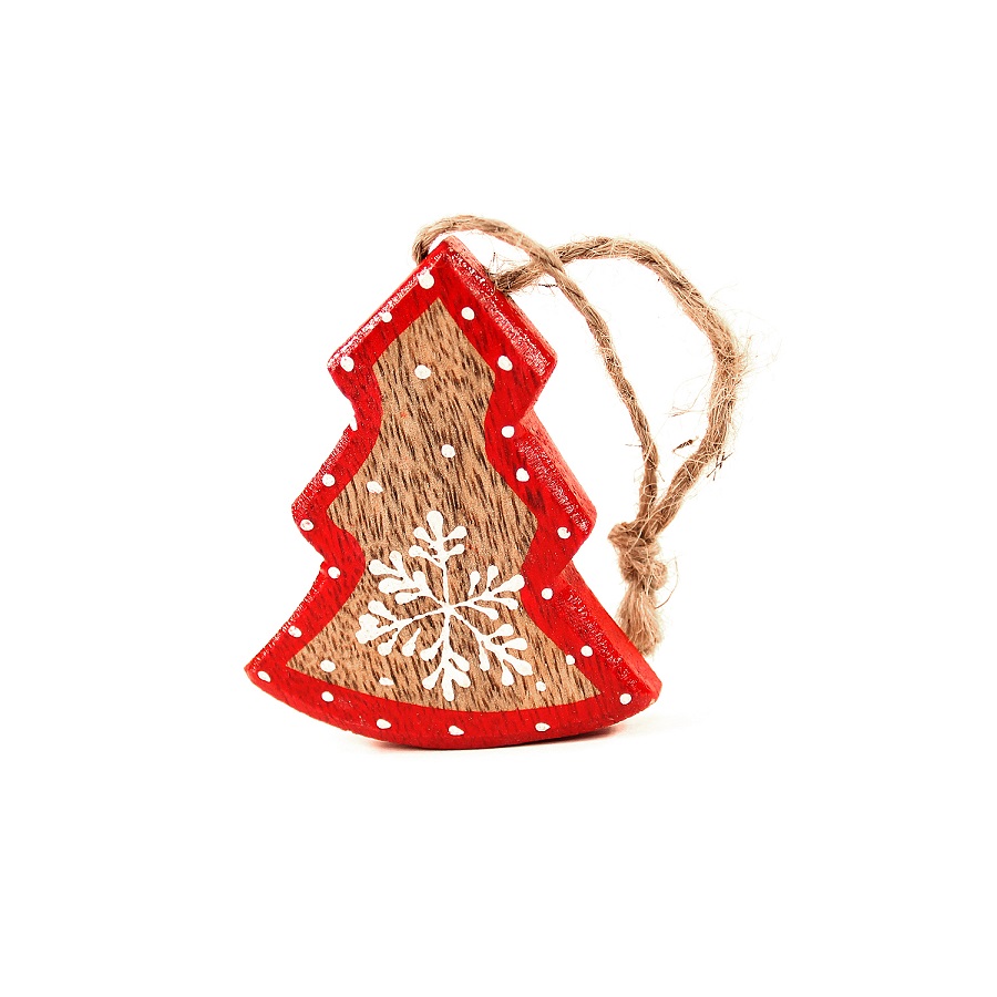 Украшения подвесные Stars/Trees/Hearts, деревянные, в подарочной коробке, 12 шт Enjoyme ENNY0007 - Вид №4