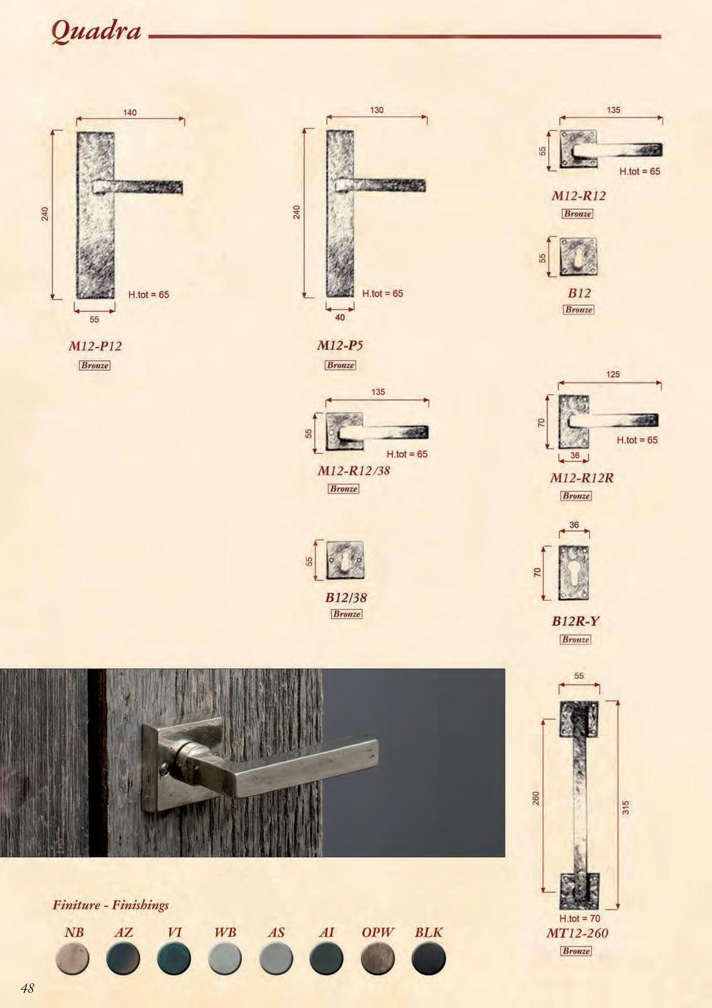 GIARA Бронзовая ручка Quadra sun-id-1409347 - Вид №16