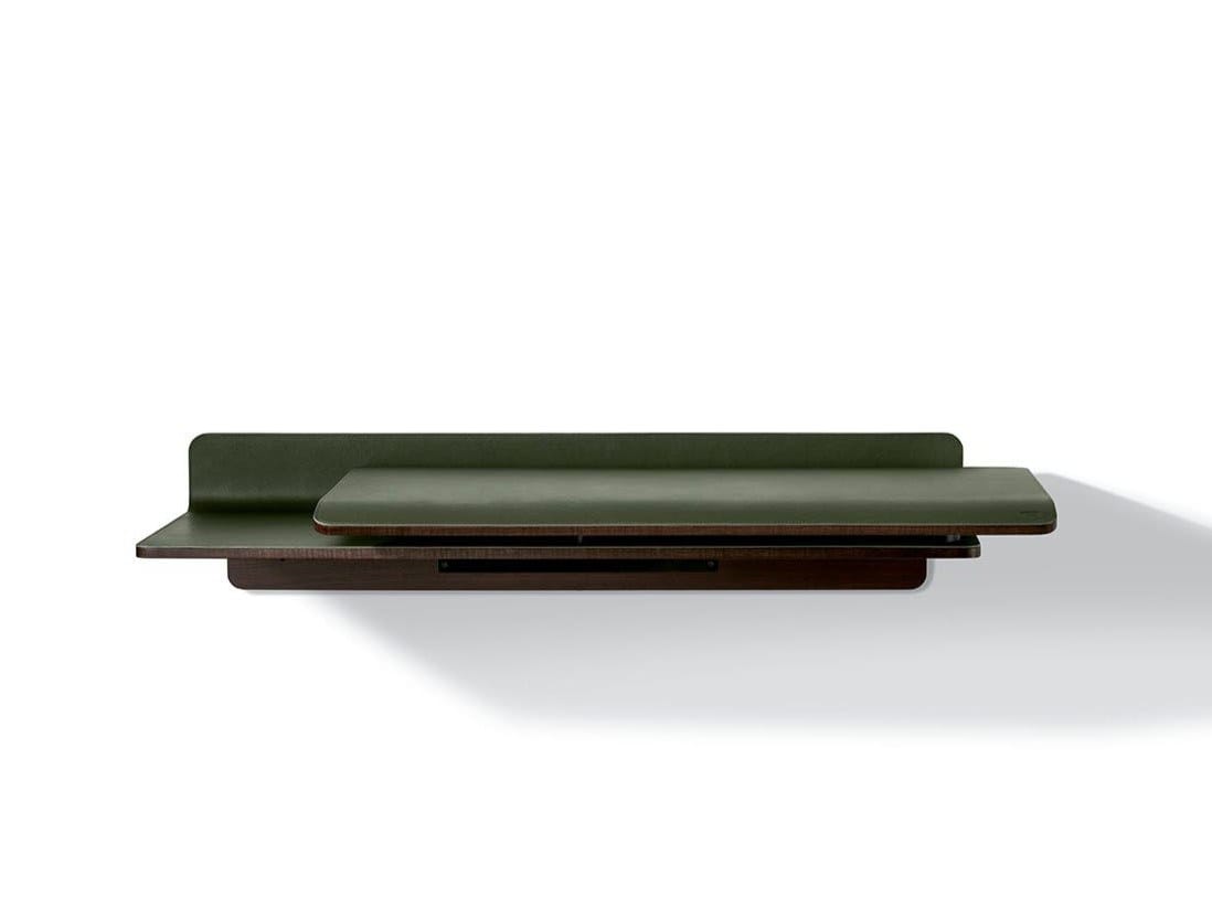 Подвесной письменный стол с кожаной обивкой Poltrona Frau офис-системы управления ARCH-00134537 - Вид №1