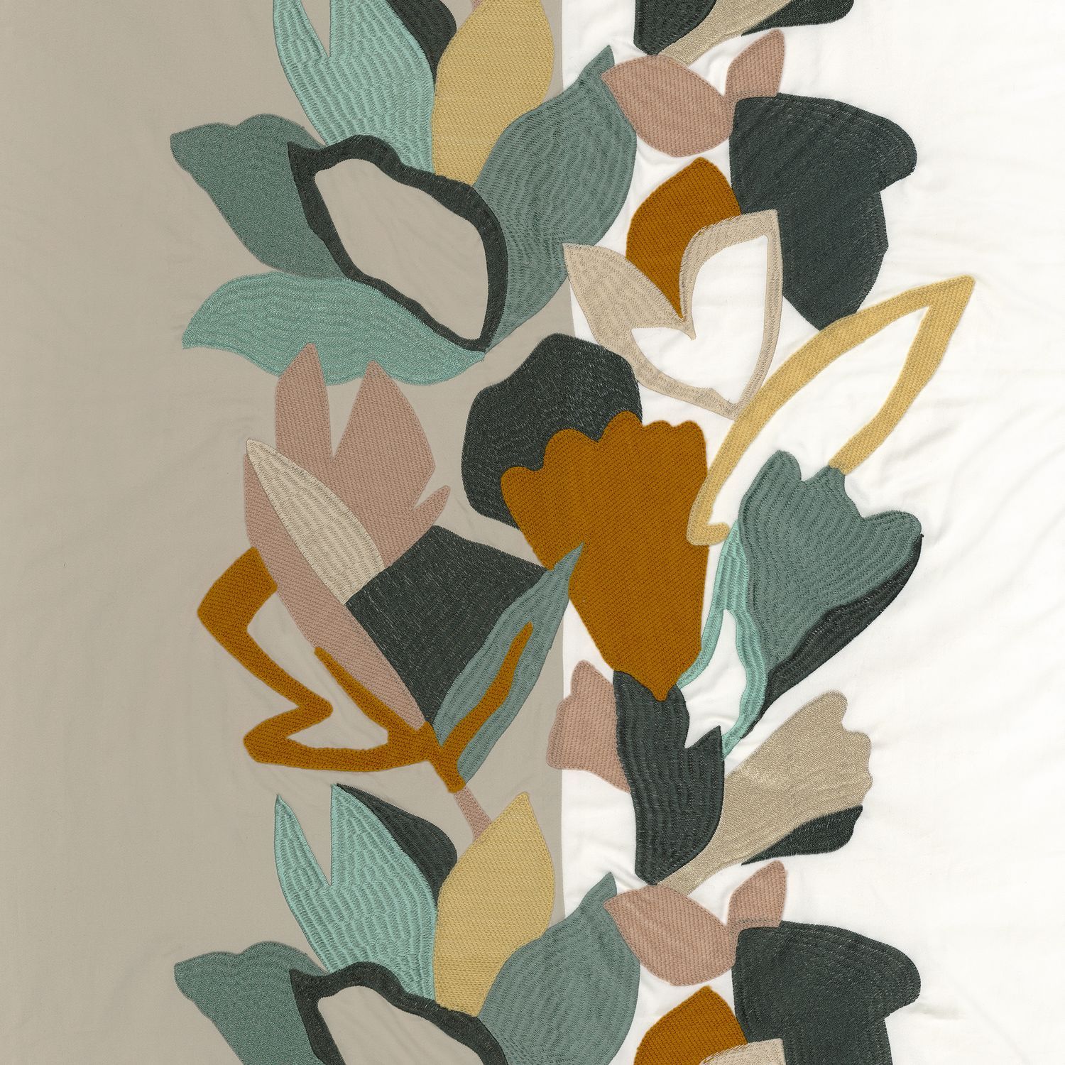 Хлопковая вышитая ткань с цветочным рисунком Casamance Xalapa ARCH-00085137 - Вид №2