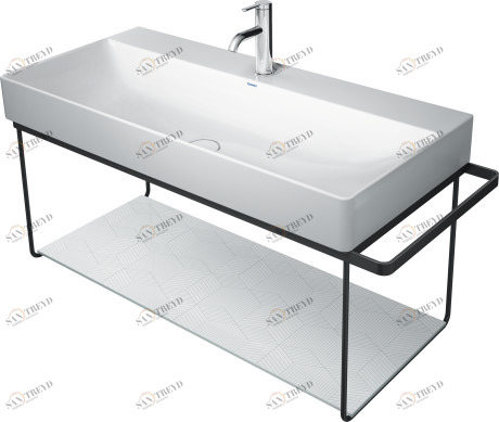 0031041000 Консоль металлическая подвесная ** DuraSquare #003104 1065 x 451 мм
Хром Black Matt Duravit