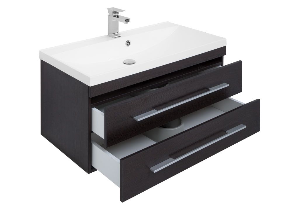 Тумба с раковиной Aquanet Нота NEW 90 венге 0017149300204119 - Вид №3