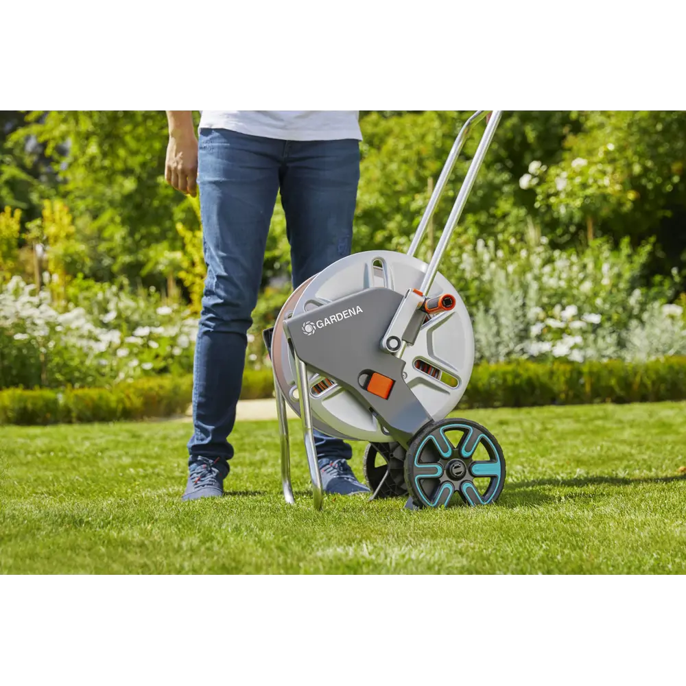 Тележка для шланга Gardena AquaRoll M с комплектом для полива 81273857 STLM-2047354  - Вид №4