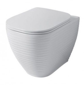 LO002RIM55 Приставной унитаз напольный Бежевый Disegno Ceramica Loom Италия
