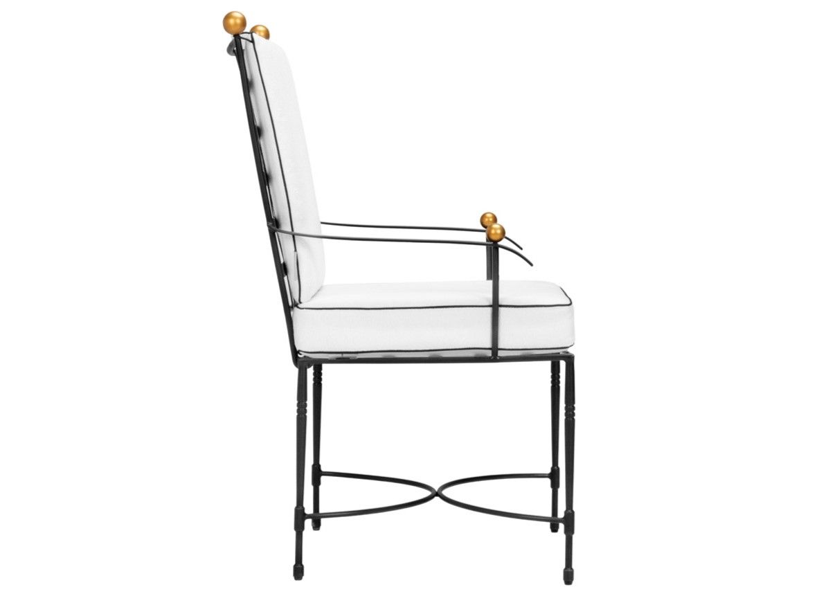 Садовый стул из нержавеющей стали с подлокотниками JANUS et Cie ARCH-00124538 - Вид №1