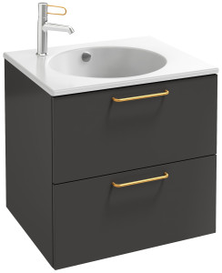 EB2520-R8-N14 Тумба под столешницу 60 см, 2 ящика, золотая ручка JACOB DELAFON ODÉON RIVE GAUCHE