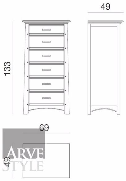 Arvestyle Комод из массива дерева Naima Sl-0513 - Вид №3