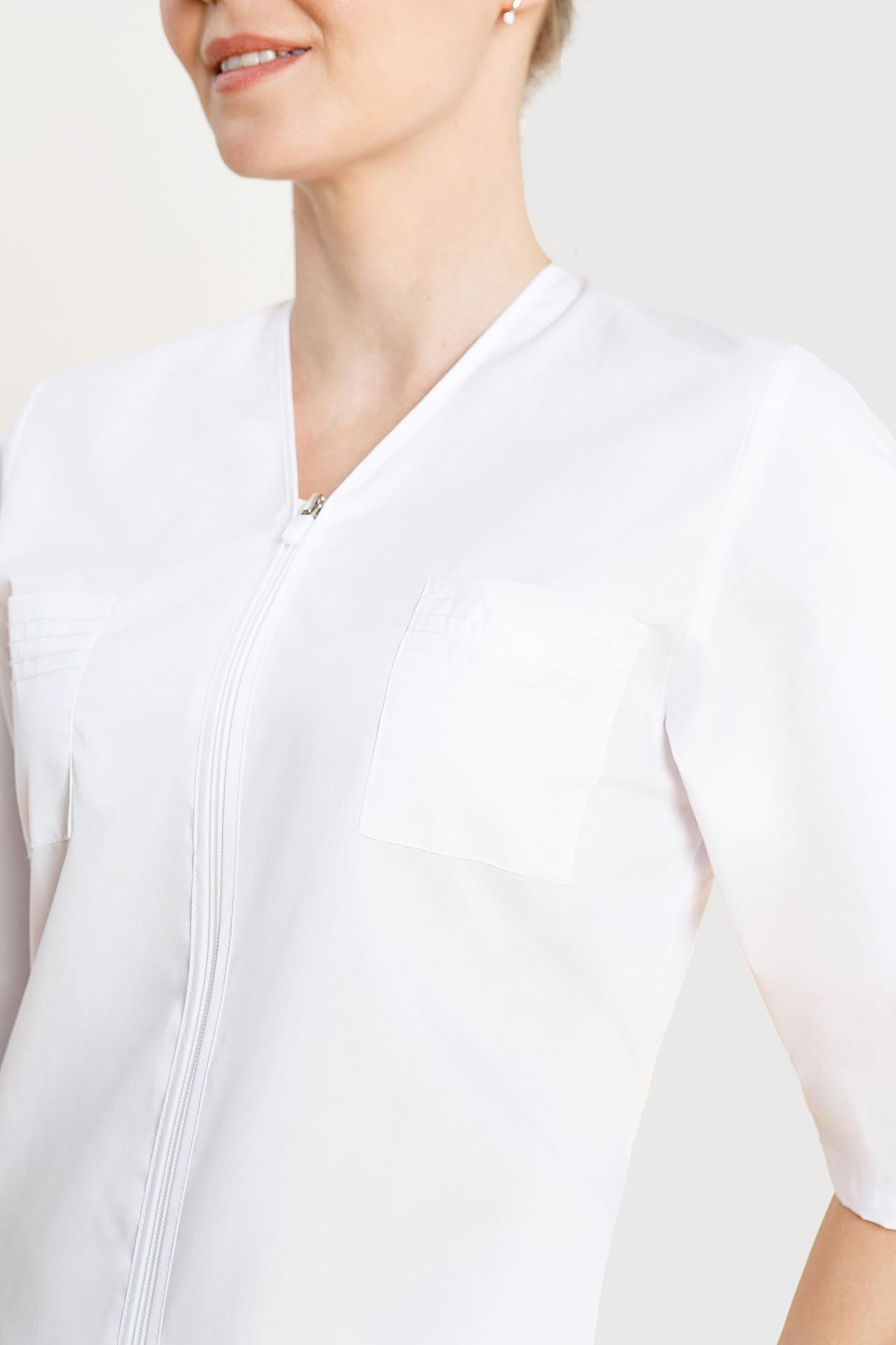 66197 Куртка "Сервис" белая  Медицинская одежда  размер 58/158-164 Спецодежда  - Вид №7