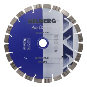 Диск алмазный по бетону Hilberg ADHRX906 сегментный 230x22x12 мм