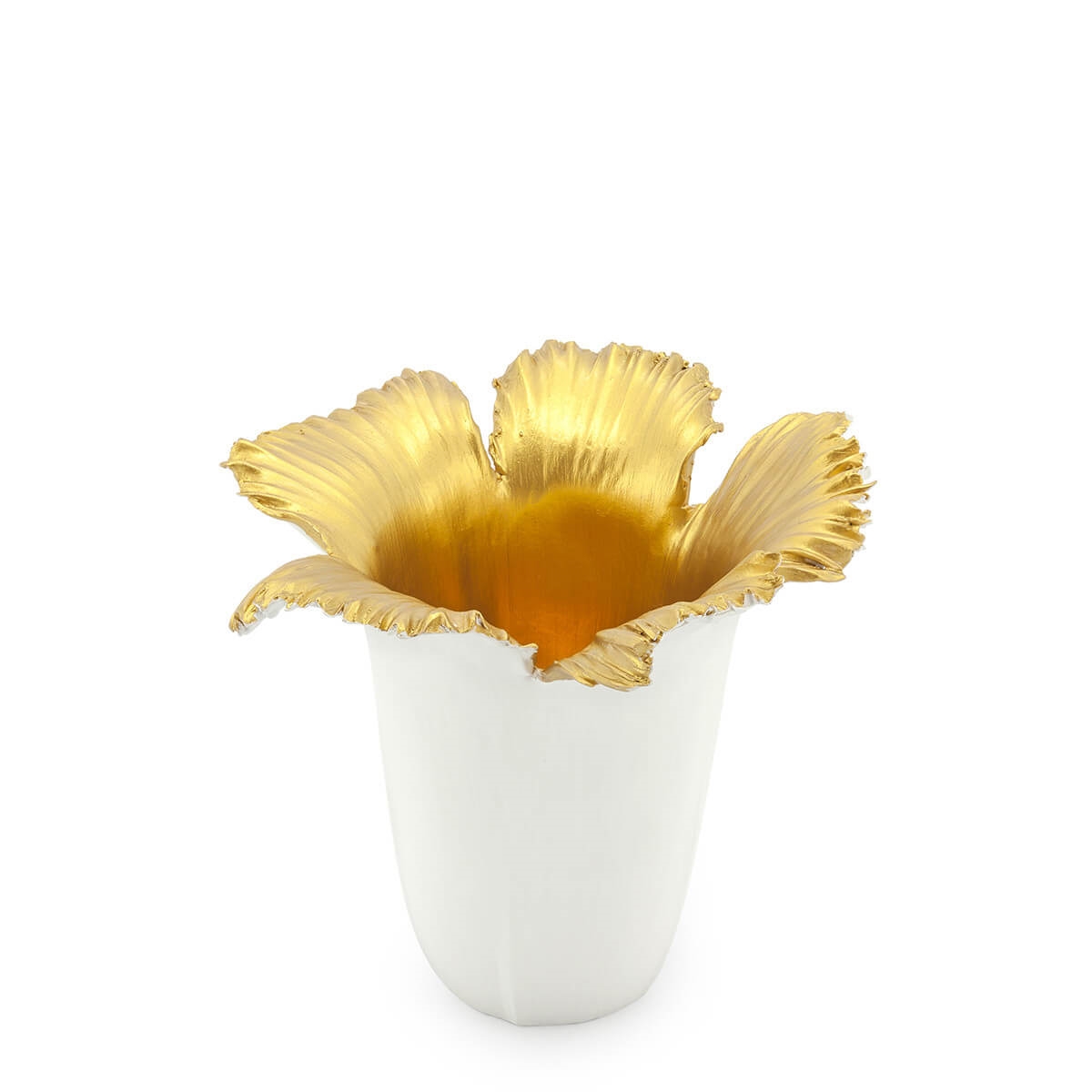 300168-18 ABHIKA ПОДСВЕЧНИК ANGEL WHITE/GOLD 