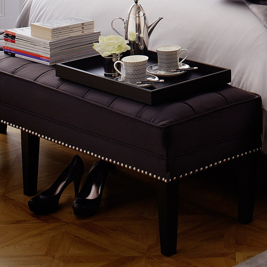 Скамейка Tribeca от Eichholtz Чёрный EICHHOLTZ ДИЗАЙНЕРСКИЕ, EICHHOLTZ 060445 Чёрный  - Вид №1