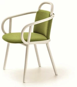 Very Wood Ресторанный стул из ткани с подлокотниками Zantilam