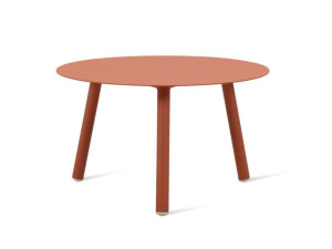 Алюминиевый низкий круглый журнальный столик с порошковым покрытием