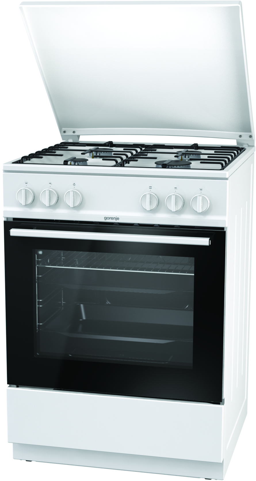 G6111WH Газовая плита / 85x60x60, газовая, 74 л, электроподжиг, белый Gorenje Santreyd  - Вид №3