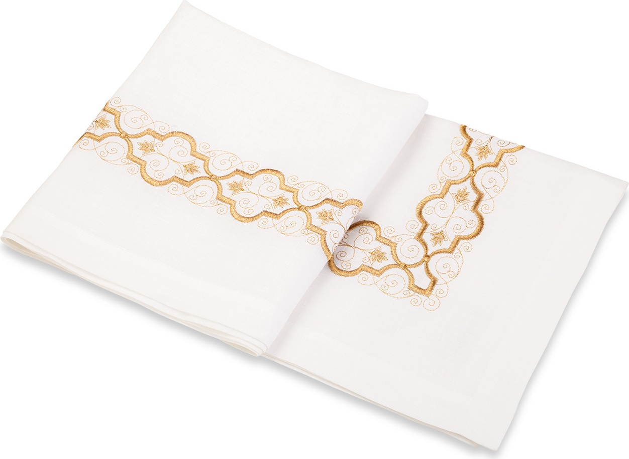 10604814 Weissfee Дорожка Weissfee "Комо" 50х170см (античное золото) Ткань 