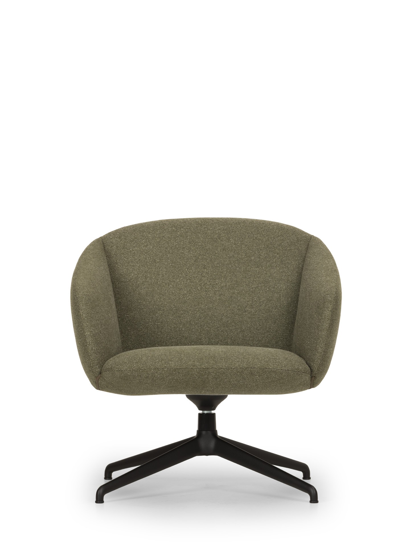 NT7098 Low back lounge armchair, swivel steel base True Design Not