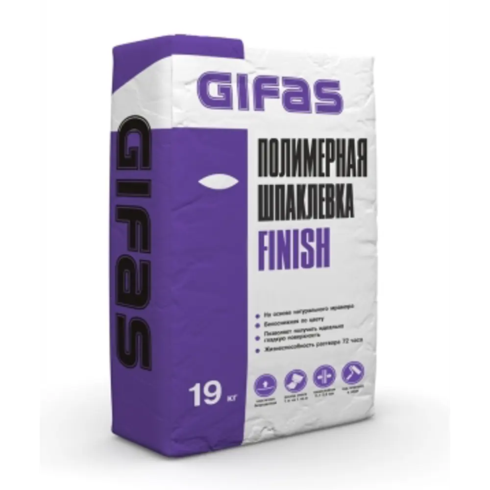 Шпаклевка полимерная финишная Gifas Finish 19 кг STLM-2019025