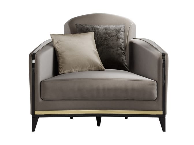 Кожаное кресло с подлокотниками A.R. Arredamenti Victor ARCH-00096035