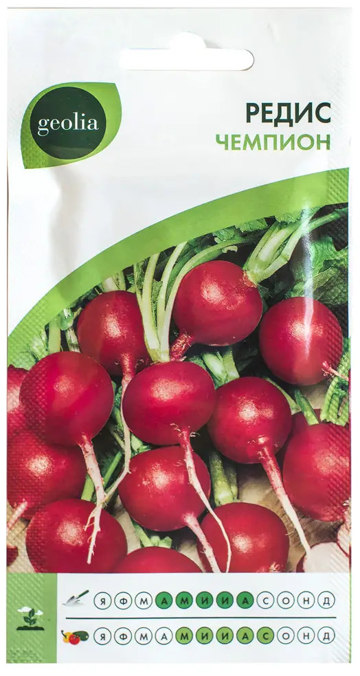 GEOLIA Чемпион - раннеспелый редис с нежной мякотью 17584911