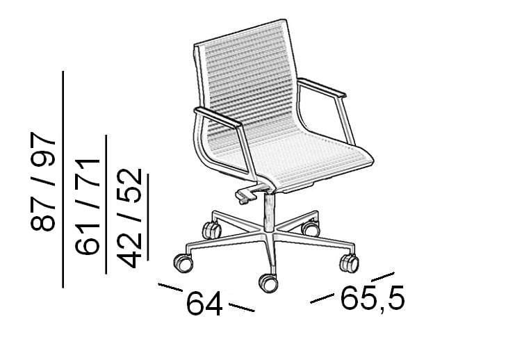 Офисное кресло с 5 спицами Luxy Nulite ARCH-00038450 - Вид №6
