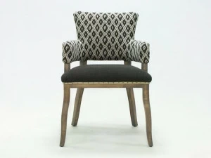 CREARTE COLLECTIONS Стул из ткани с подлокотниками и открытой спинкой  76