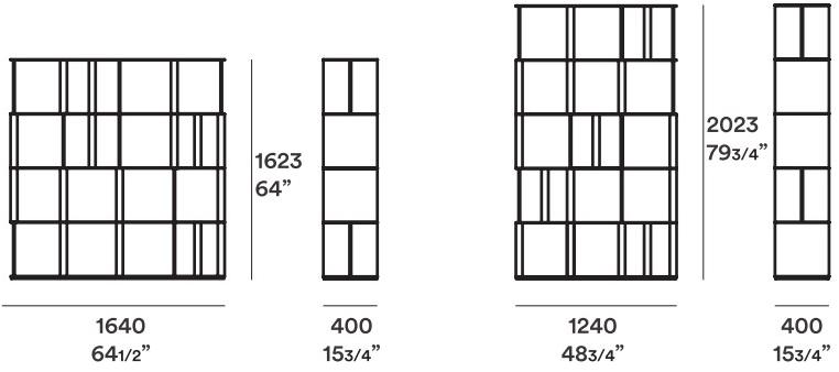 JESSE Отдельно стоящий открытый книжный шкаф из железа и дерева sun-id-1456708 - Вид №3
