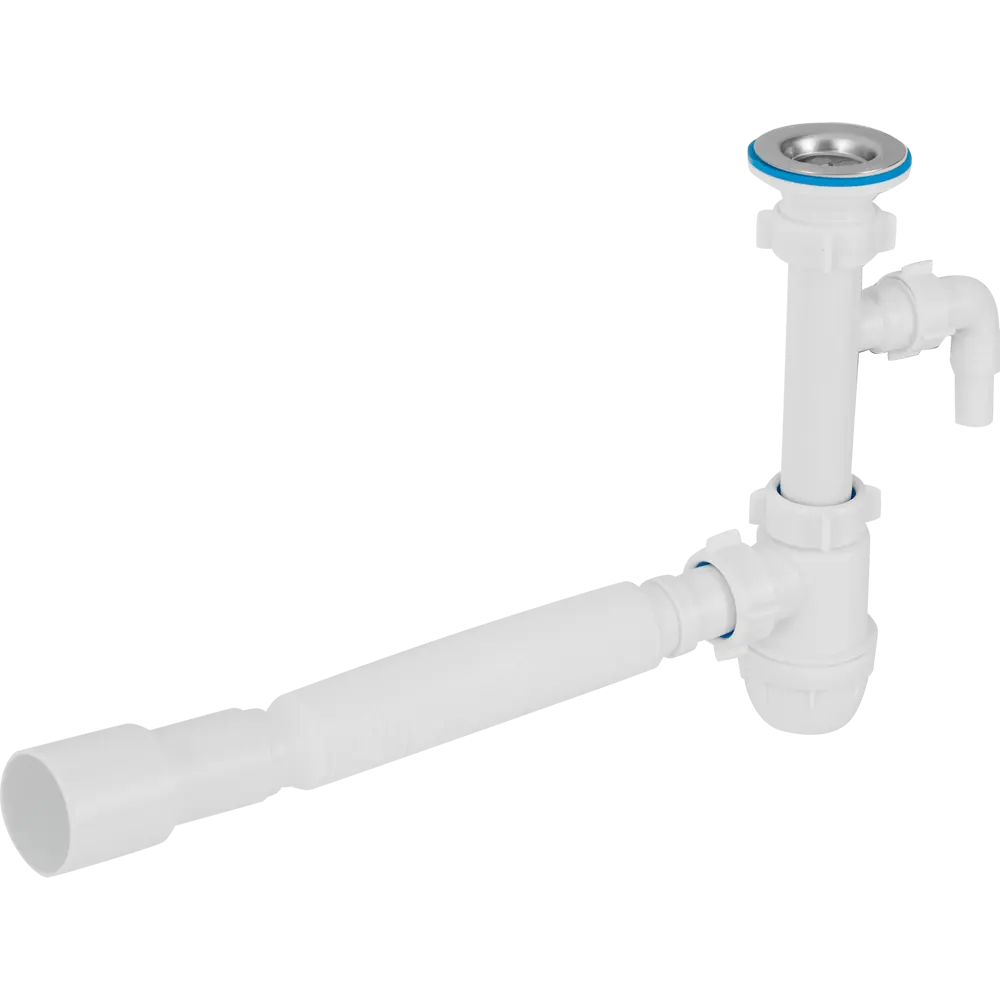 Сифон АНИ Пласт с подключением для бытовой техники ø32 мм 84660193 STLM-0053547
