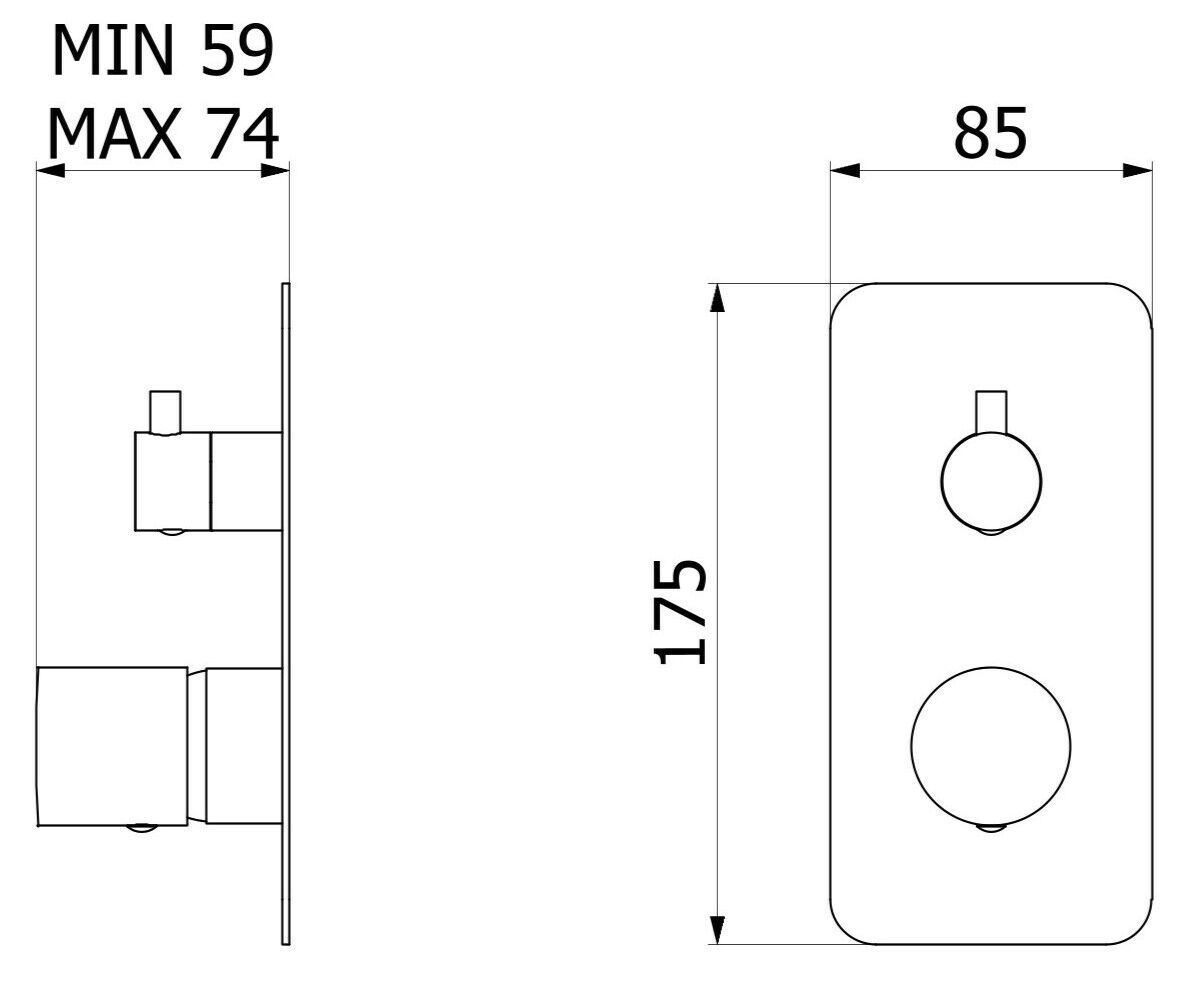 Однорычажный смеситель для душа с 2 отверстиями IB Brera ARCH-00060463 - Вид №10