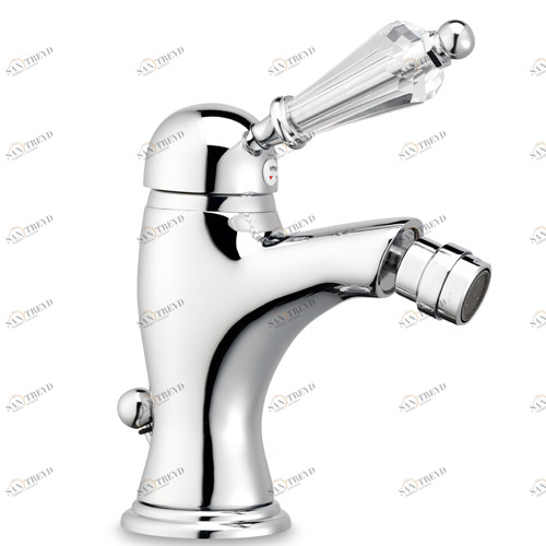 32086 монокомандный смеситель для биде с автоматическим донным клапаном, ручка Сваровски EFFEPI RUBINETTERIE Lares Diamante 