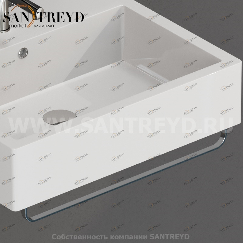 PC6042 Держатель для полотенец 60 см хромированный Globo STONE Италия Ceramica Globo