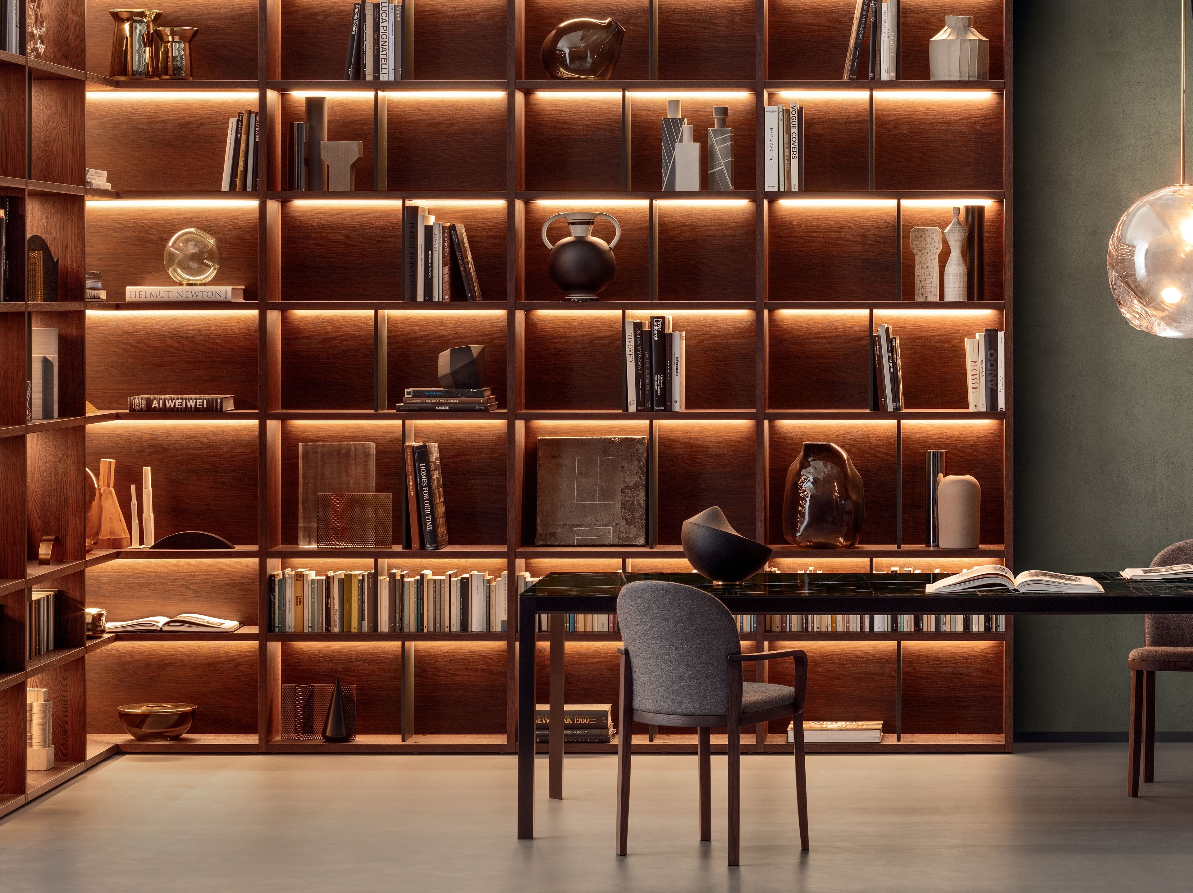 Деревянная секционная угловая Книжная полка Pianca Spazioteca ARCH-00147380