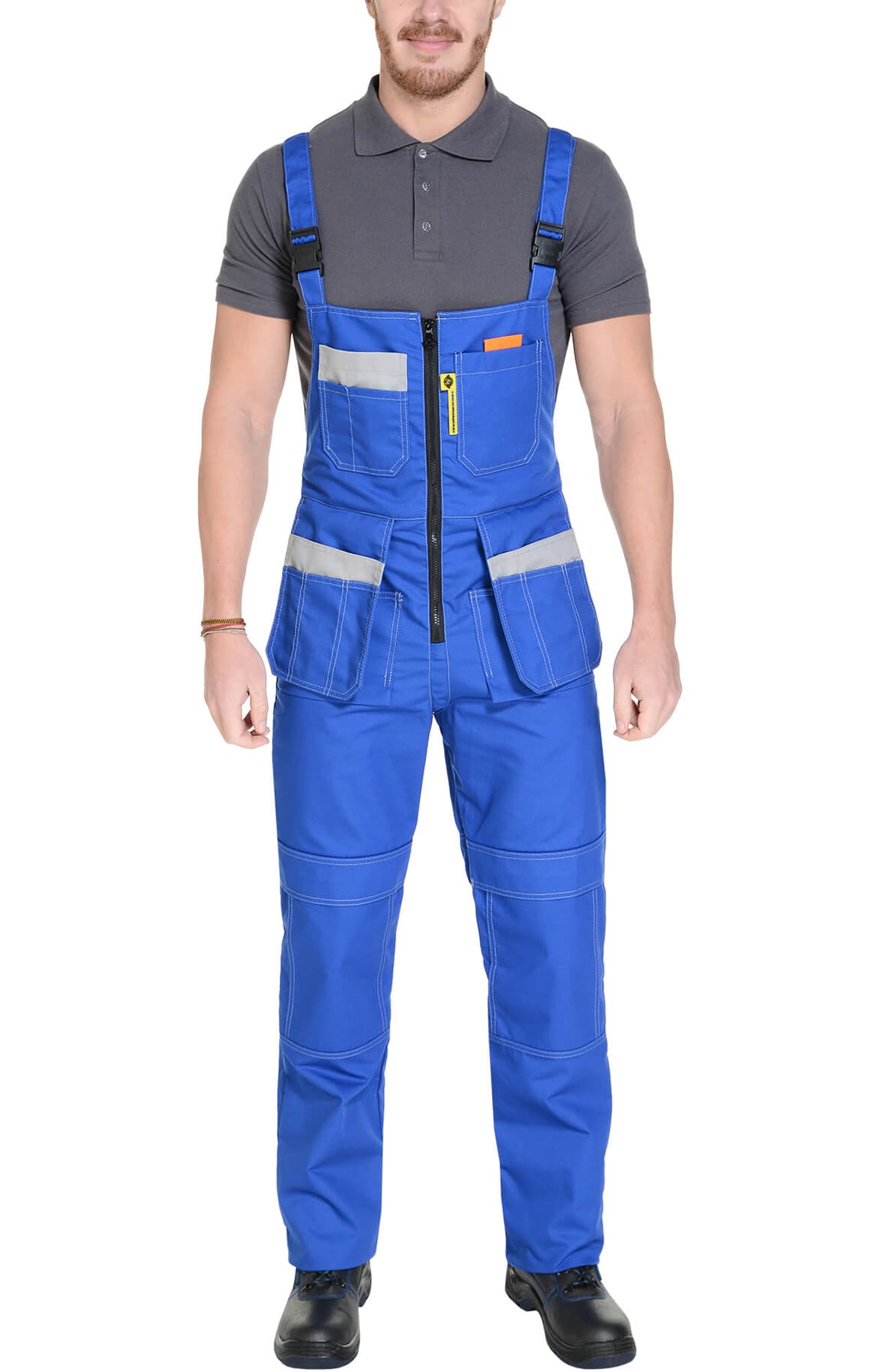 65260 Костюм "Профессионал-2" василек-светло-серый  Летняя спецодежда  размер 64-66/194-200  - Вид №21