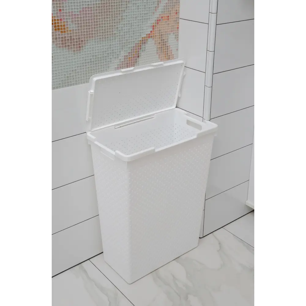 Корзина для белья Виолет Береста цвет белый STLM-2170912 - Вид №1