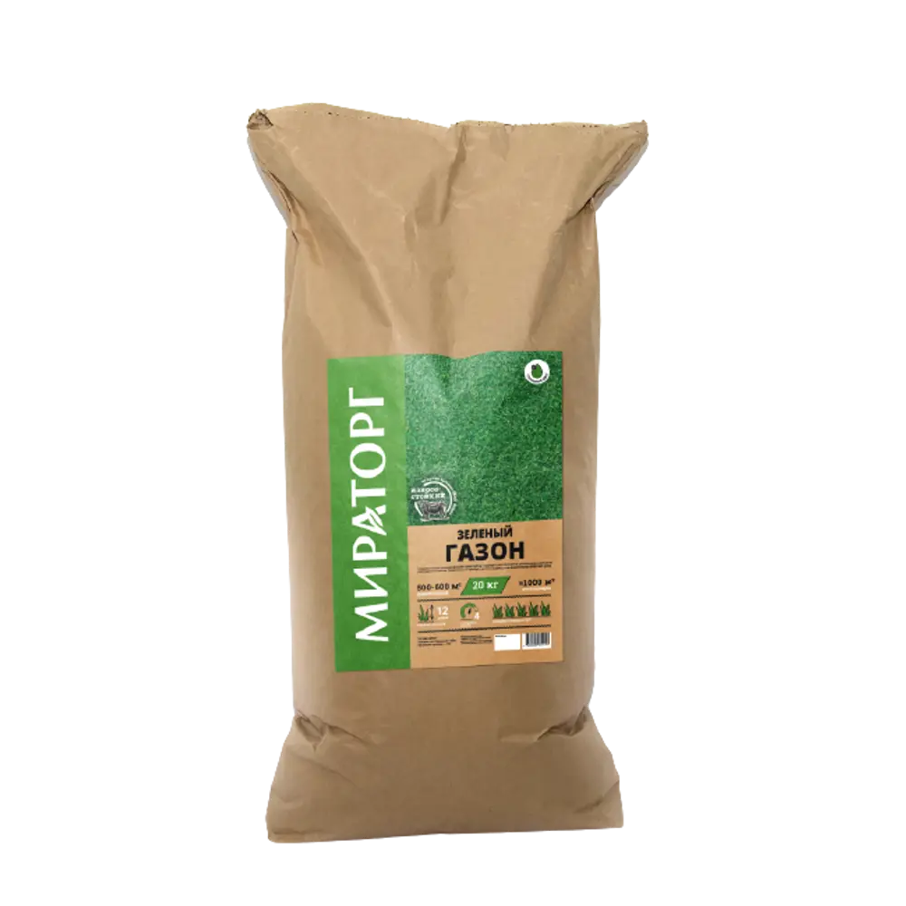 Семена газона МИРАТОРГ 20 кг - универсальная травосмесь для быстрого озеленения 83868322 STLM-0045282 - Вид №2