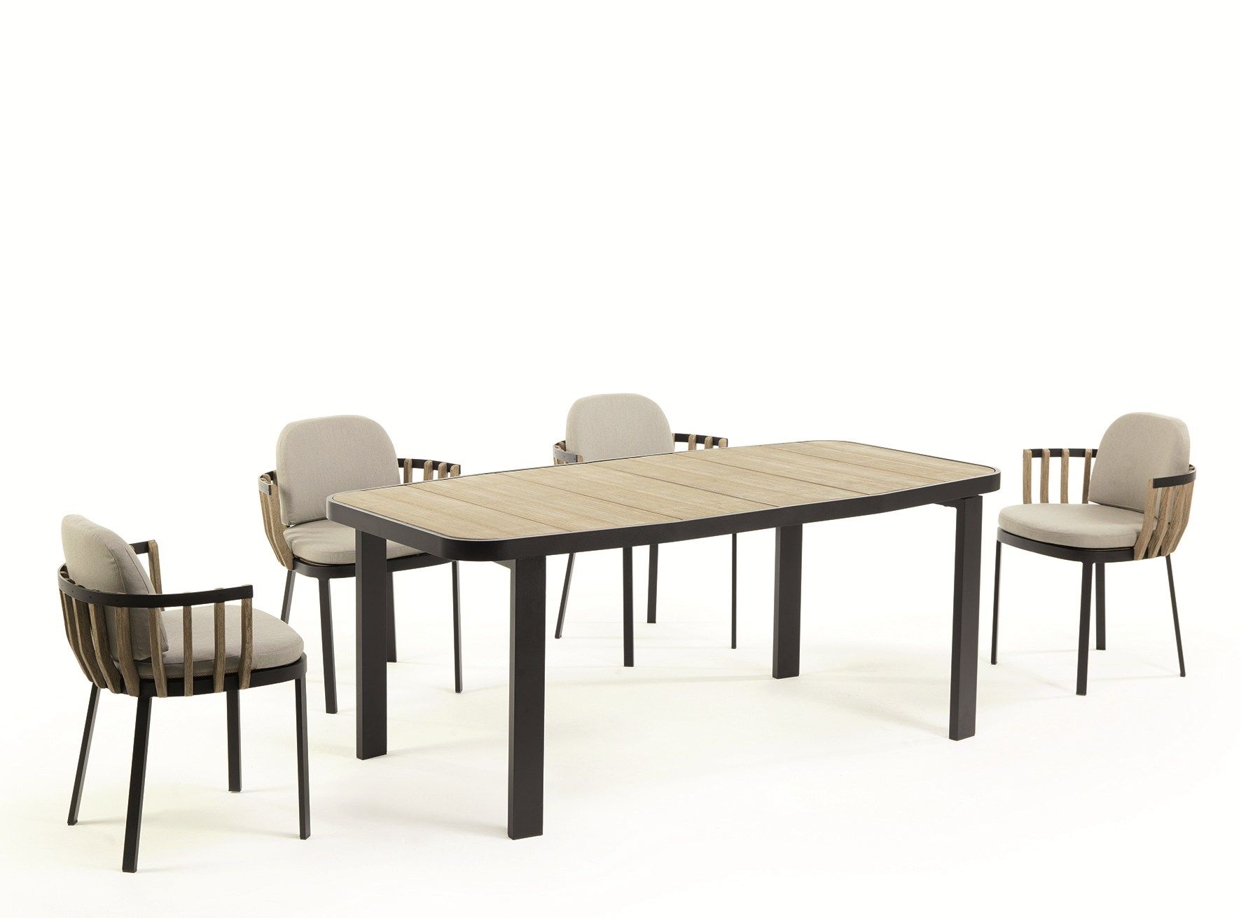 Стул для сада из тикового дерева с подлокотниками Ethimo ARCH-00131586 - Вид №5