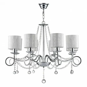 Подвесная люстра Freya Morel FR2907-PL-08-CH FREYA ДИЗАЙНЕРСКИЕ, MOREL 186737 Серебро