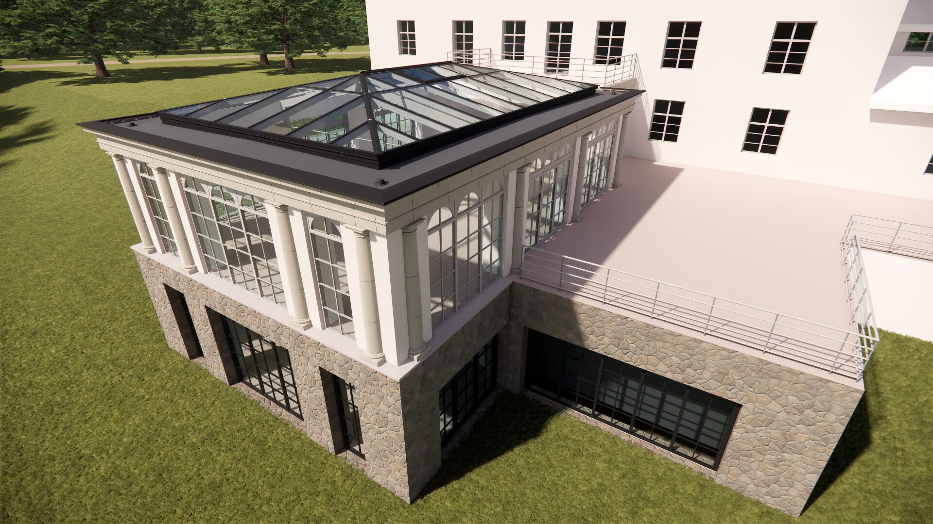 Алюминиевый зимний сад VANSTA Classic ARCH-00094070 - Вид №6