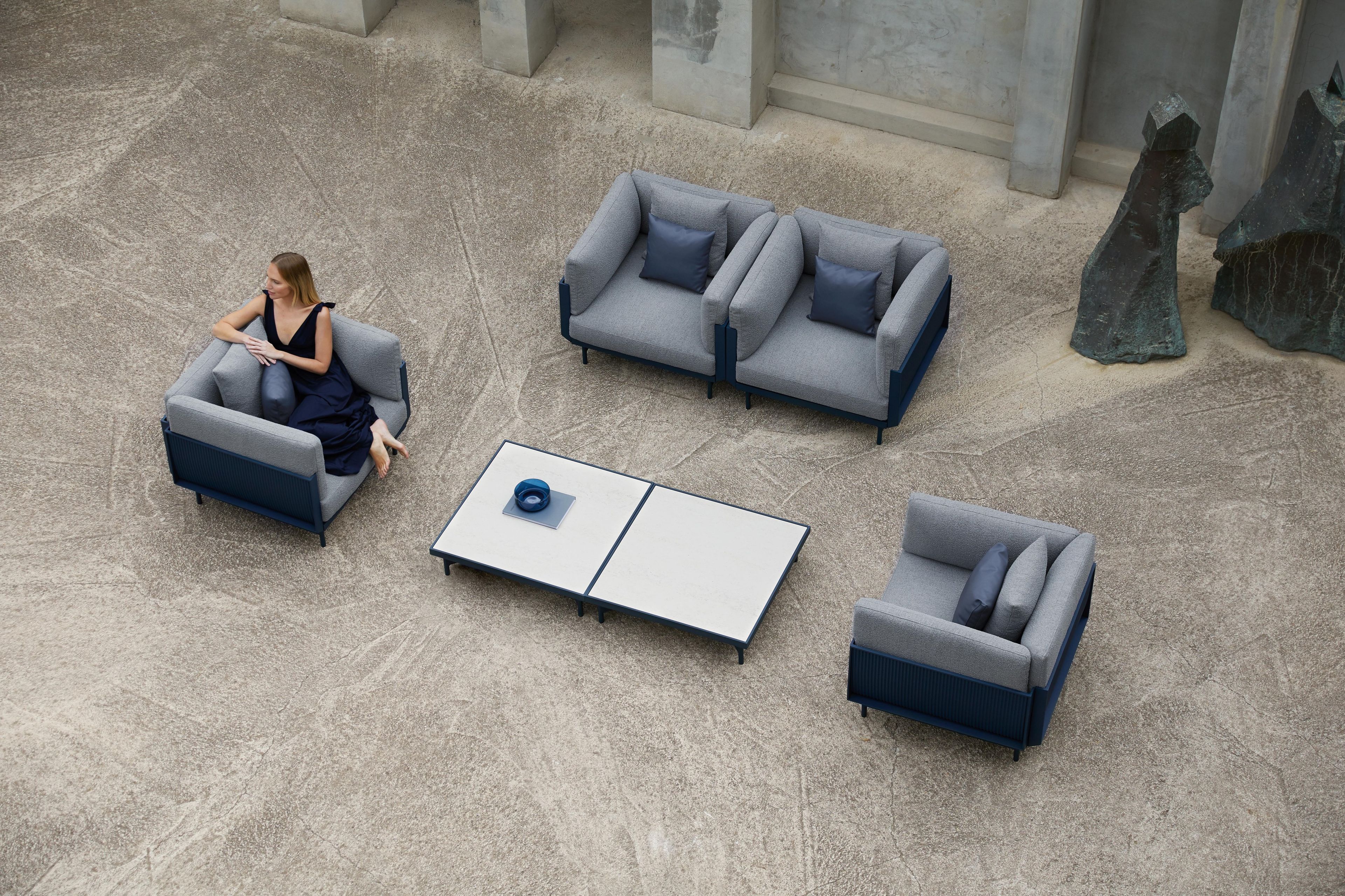 Садовый стул из ткани и алюминия с термокрытием GANDIABLASCO Onde ARCH-00136154 - Вид №57